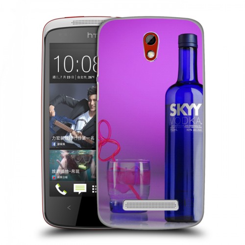 Дизайнерский пластиковый чехол для HTC Desire 500 Skyy Vodka