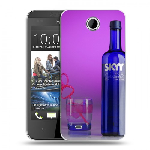 Дизайнерский пластиковый чехол для HTC Desire 300 Skyy Vodka