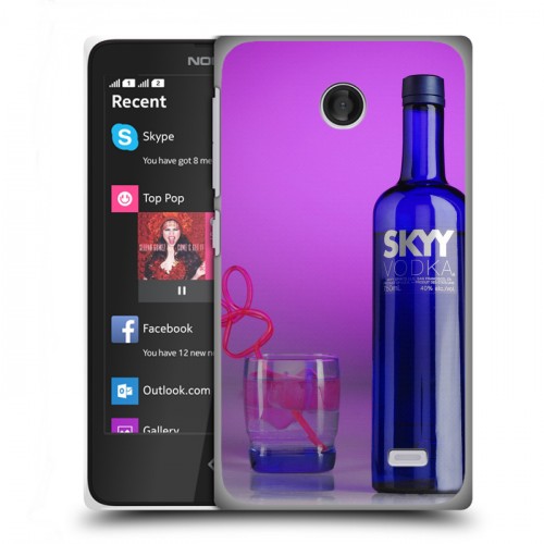 Дизайнерский пластиковый чехол для Nokia X Skyy Vodka