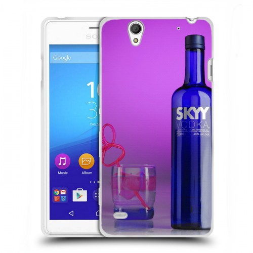 Дизайнерский пластиковый чехол для Sony Xperia C4 Skyy Vodka