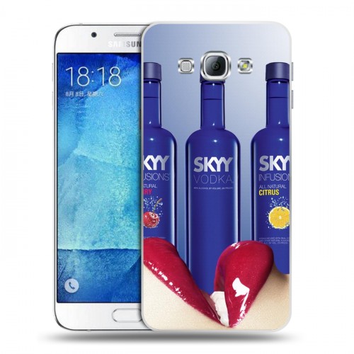 Дизайнерский пластиковый чехол для Samsung Galaxy A8 Skyy Vodka