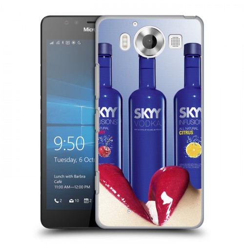 Дизайнерский пластиковый чехол для Microsoft Lumia 950 Skyy Vodka