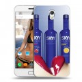 Дизайнерский силиконовый чехол для ZUK Z1 Skyy Vodka