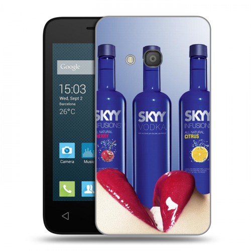 Дизайнерский силиконовый чехол для Alcatel One Touch Pixi 4 (4) Skyy Vodka