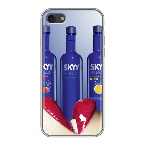 Дизайнерский силиконовый чехол для Iphone 7 Skyy Vodka