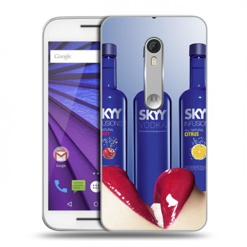 Дизайнерский пластиковый чехол для Lenovo Moto G Skyy Vodka