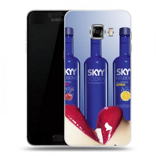 Дизайнерский пластиковый чехол для Samsung Galaxy C5 Skyy Vodka