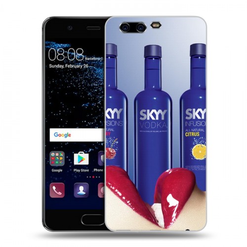 Дизайнерский пластиковый чехол для Huawei P10 Skyy Vodka