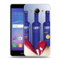 Дизайнерский пластиковый чехол для Huawei Y3 (2017) Skyy Vodka