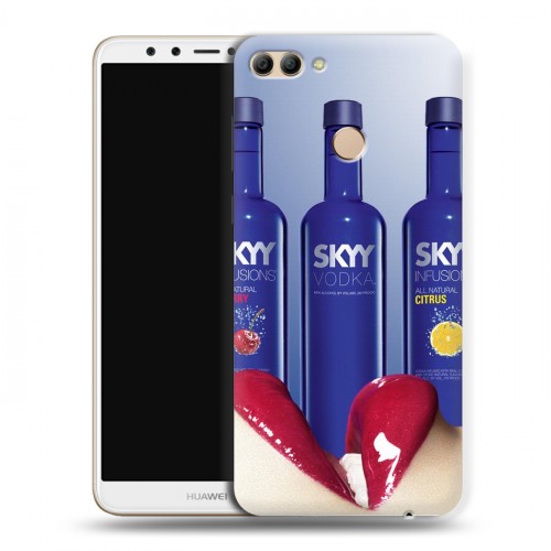 Дизайнерский пластиковый чехол для Huawei Y9 (2018) Skyy Vodka