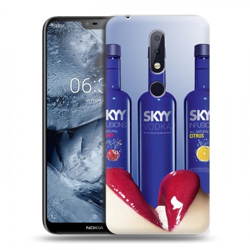 Дизайнерский пластиковый чехол для Nokia 6.1 Plus Skyy Vodka