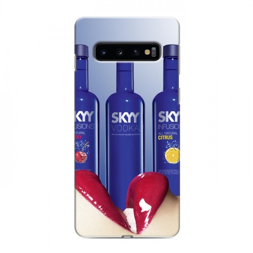 Дизайнерский силиконовый чехол для Samsung Galaxy S10 Skyy Vodka