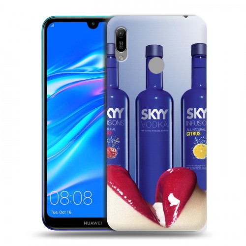 Дизайнерский пластиковый чехол для Huawei Y6 (2019) Skyy Vodka