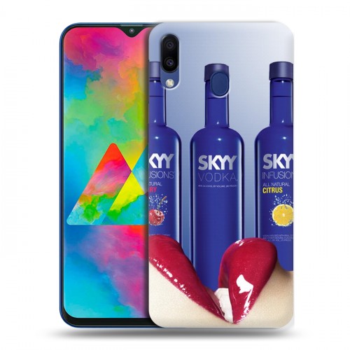 Дизайнерский пластиковый чехол для Samsung Galaxy M20 Skyy Vodka