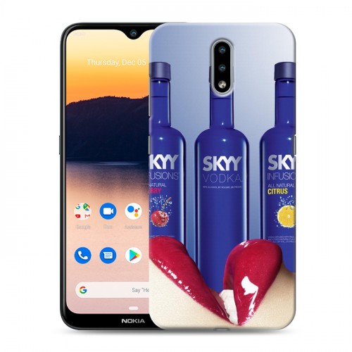 Дизайнерский пластиковый чехол для Nokia 2.3 Skyy Vodka