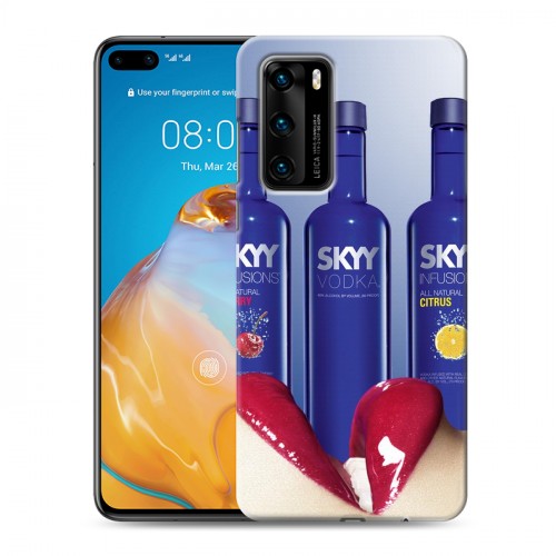 Дизайнерский пластиковый чехол для Huawei P40 Skyy Vodka