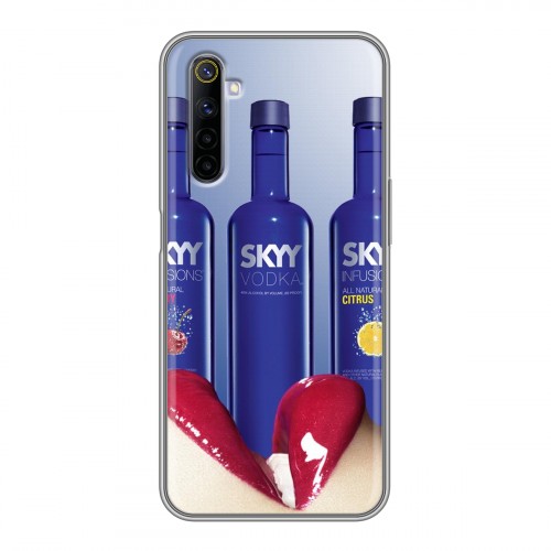 Дизайнерский силиконовый чехол для Realme 6 Skyy Vodka