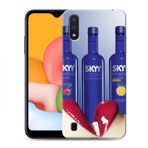 Дизайнерский силиконовый чехол для Samsung Galaxy M01 Skyy Vodka