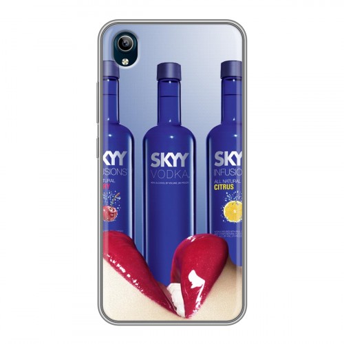 Дизайнерский силиконовый чехол для Vivo Y91C Skyy Vodka