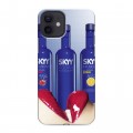 Дизайнерский силиконовый чехол для Iphone 12 Skyy Vodka