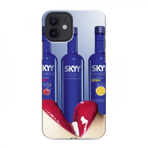 Дизайнерский силиконовый чехол для Iphone 12 Skyy Vodka