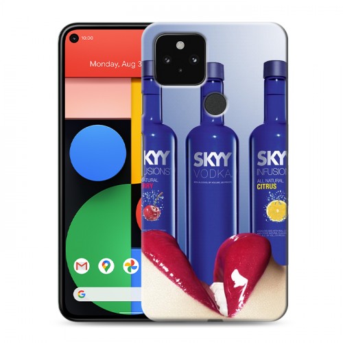 Дизайнерский пластиковый чехол для Google Pixel 5 Skyy Vodka