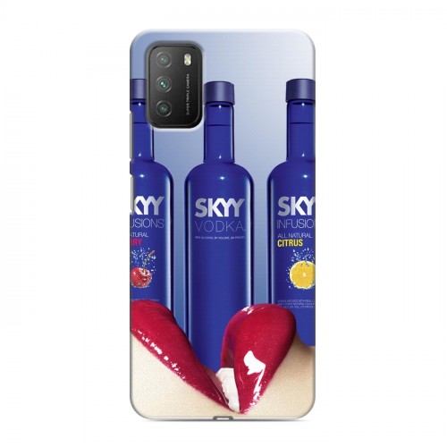 Дизайнерский пластиковый чехол для Xiaomi Poco M3 Skyy Vodka