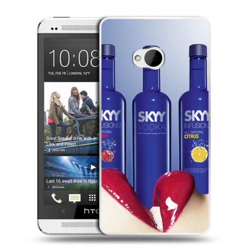 Дизайнерский пластиковый чехол для HTC One (M7) Dual SIM Skyy Vodka