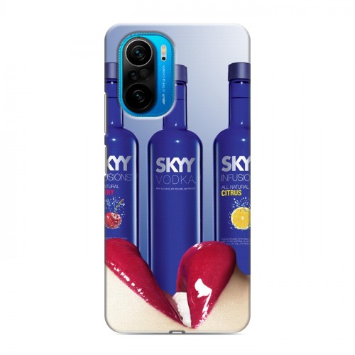 Дизайнерский силиконовый чехол для Xiaomi Poco F3 Skyy Vodka