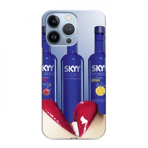 Дизайнерский силиконовый чехол для Iphone 13 Pro Skyy Vodka