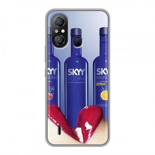 Дизайнерский силиконовый чехол для Itel A49 Skyy Vodka