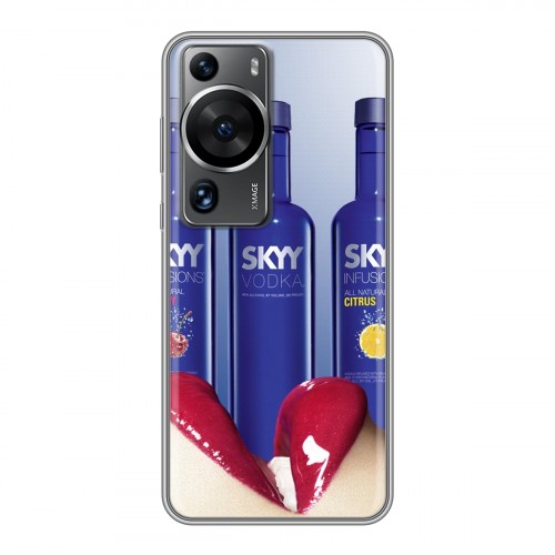 Дизайнерский силиконовый чехол для Huawei P60 Skyy Vodka