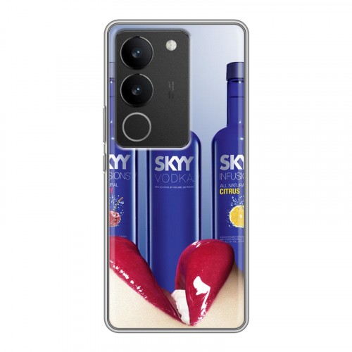 Дизайнерский силиконовый с усиленными углами чехол для Vivo V29 Skyy Vodka