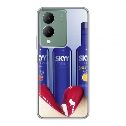 Дизайнерский силиконовый чехол для Vivo Y17s Skyy Vodka