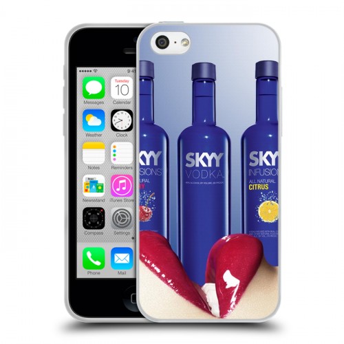 Дизайнерский пластиковый чехол для Iphone 5c Skyy Vodka