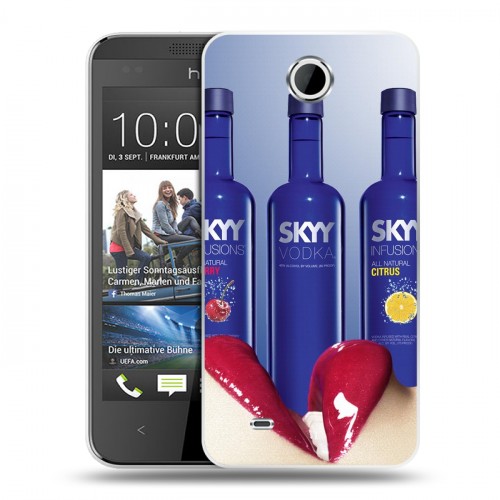 Дизайнерский пластиковый чехол для HTC Desire 300 Skyy Vodka