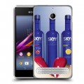 Дизайнерский силиконовый чехол для Sony Xperia E1 Skyy Vodka