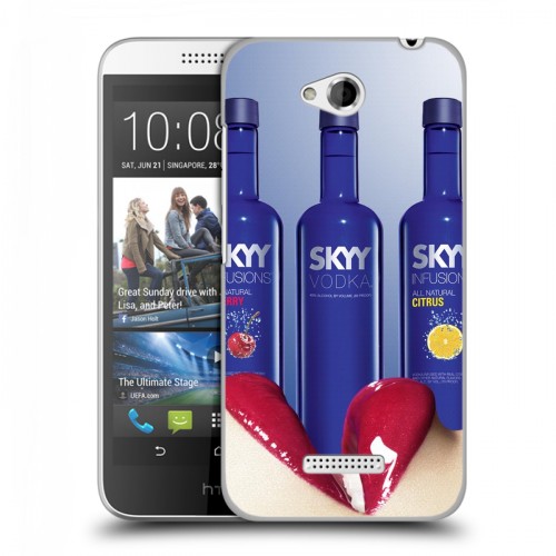 Дизайнерский пластиковый чехол для HTC Desire 616 Skyy Vodka