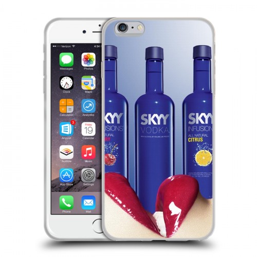 Дизайнерский силиконовый чехол для Iphone 6 Plus/6s Plus Skyy Vodka