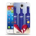 Дизайнерский пластиковый чехол для Lenovo S650 Ideaphone Skyy Vodka