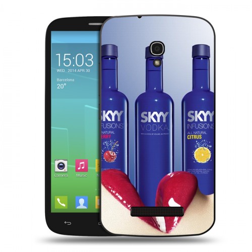 Дизайнерский пластиковый чехол для Alcatel One Touch Pop S9 Skyy Vodka