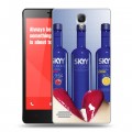 Дизайнерский пластиковый чехол для Xiaomi RedMi Note Skyy Vodka