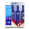 Дизайнерский пластиковый чехол для Sony Xperia C4 Skyy Vodka