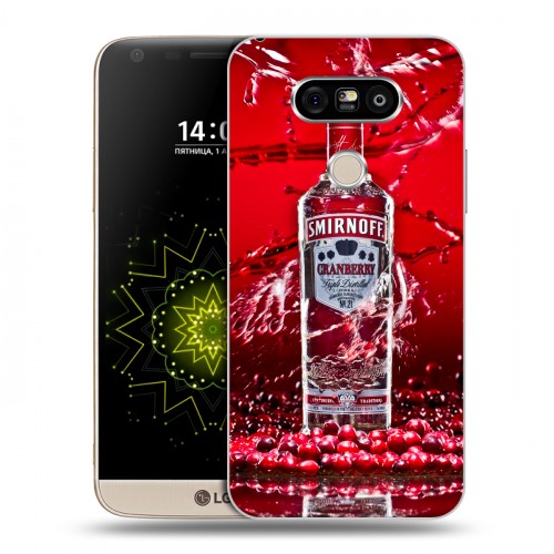 Дизайнерский пластиковый чехол для LG G5 Smirnoff