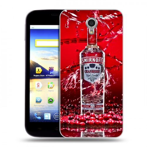 Дизайнерский пластиковый чехол для ZTE Blade A510 Smirnoff