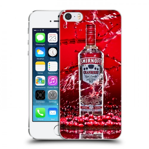 Дизайнерский пластиковый чехол для Iphone 5s Smirnoff