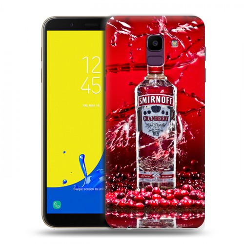 Дизайнерский пластиковый чехол для Samsung Galaxy J6 Smirnoff