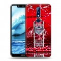 Дизайнерский силиконовый чехол для Nokia 5.1 Plus Smirnoff