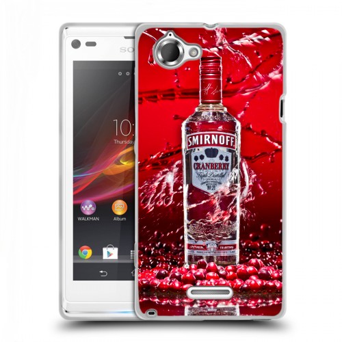 Дизайнерский пластиковый чехол для Sony Xperia L Smirnoff