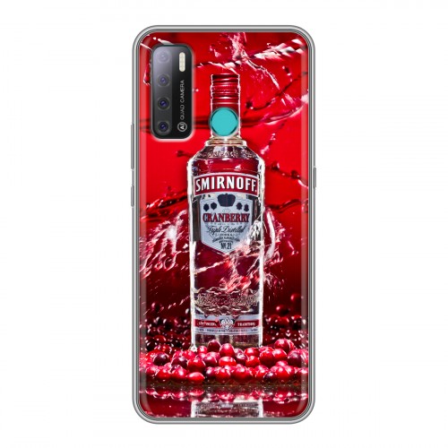 Дизайнерский силиконовый с усиленными углами чехол для Tecno Pouvoir 4 Smirnoff